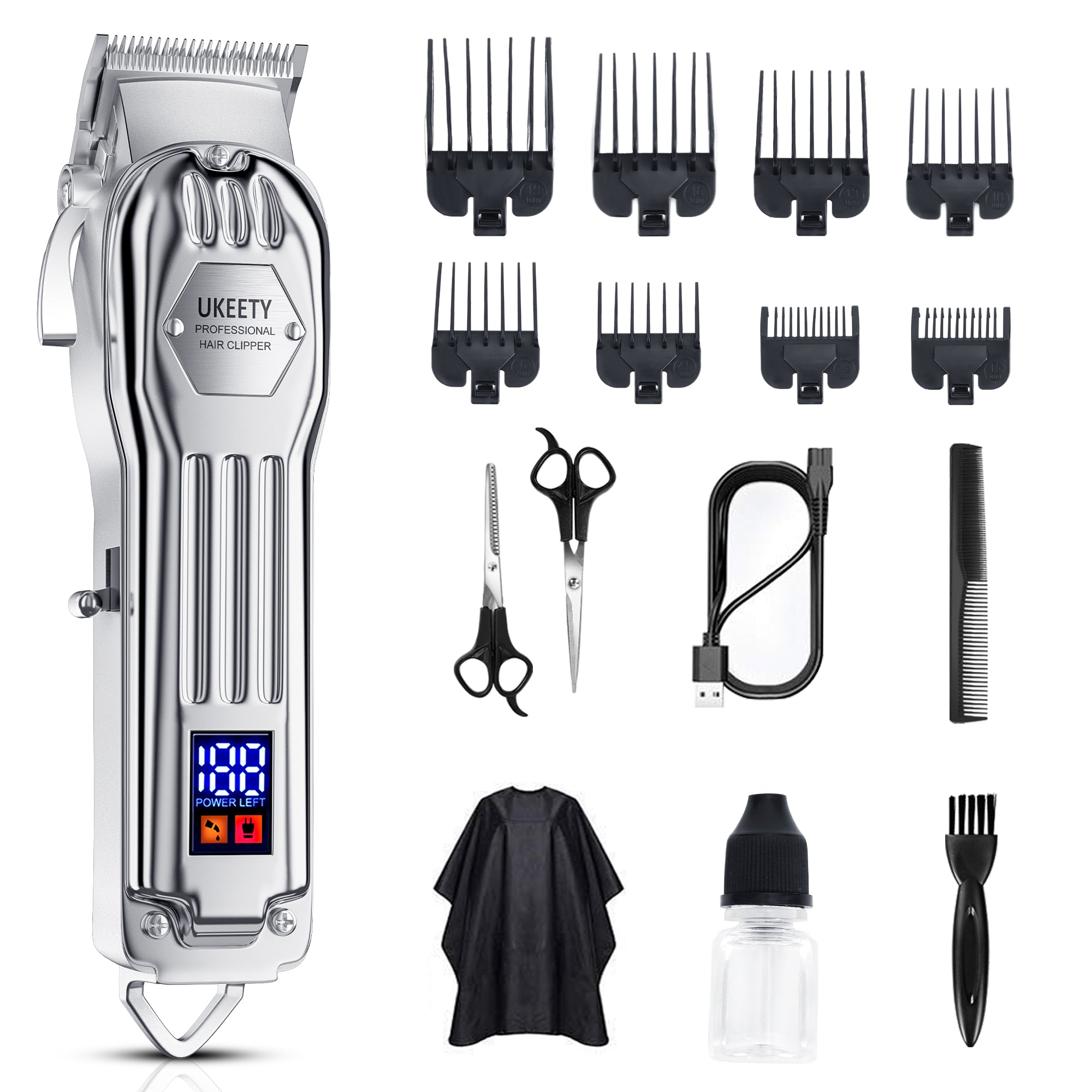 Hair Clippers for Men,Professional Hair Cutting Kit Cordless Close